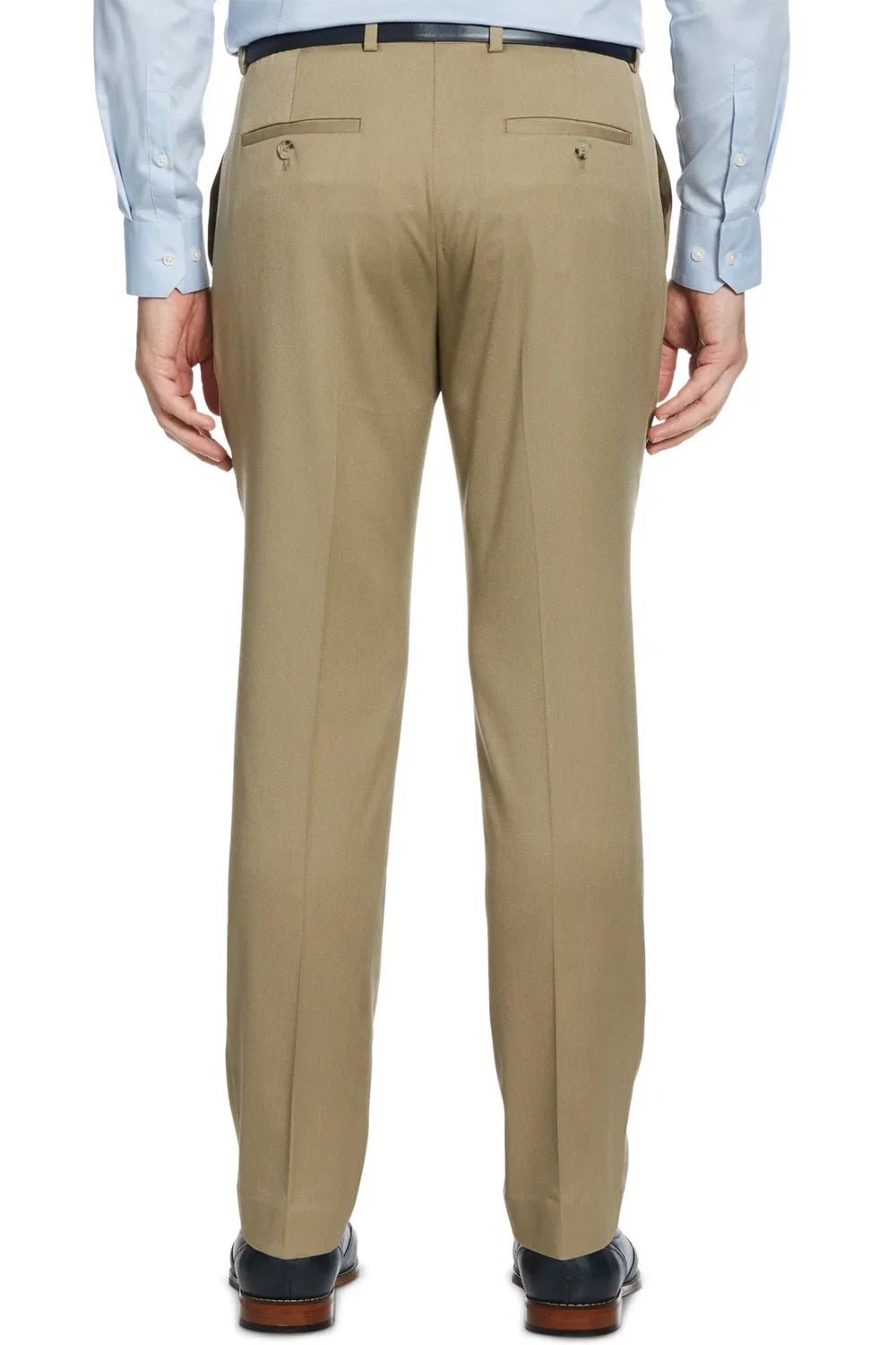 Perry Ellis Portfolio Mens Slim Fit No-Iron Dress Pants 36W x 34L Chinchilla