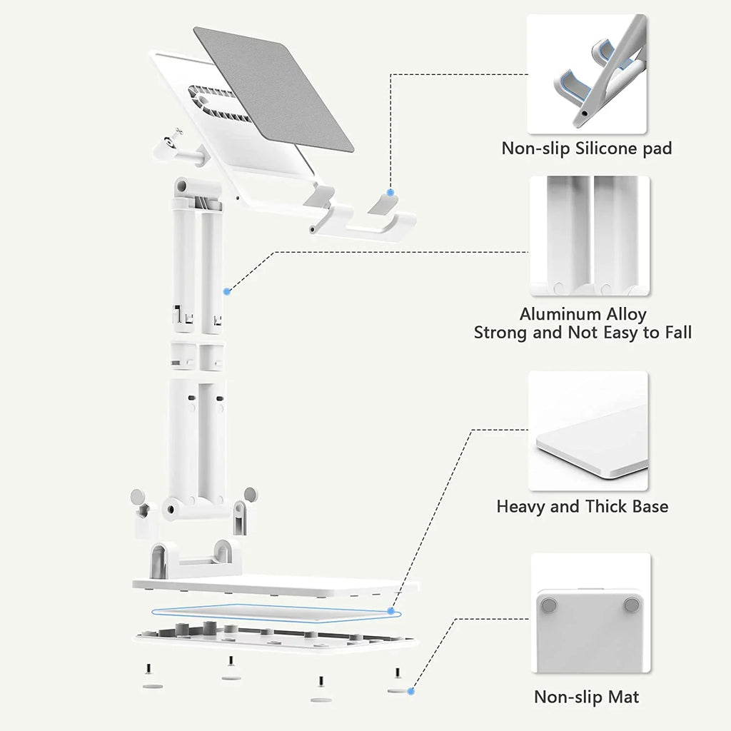 Cell Phone Stand Tablet Phone Holder for Desk Portable Cute Double Rod Anti-Slip Foldable Phone Stand Compatible