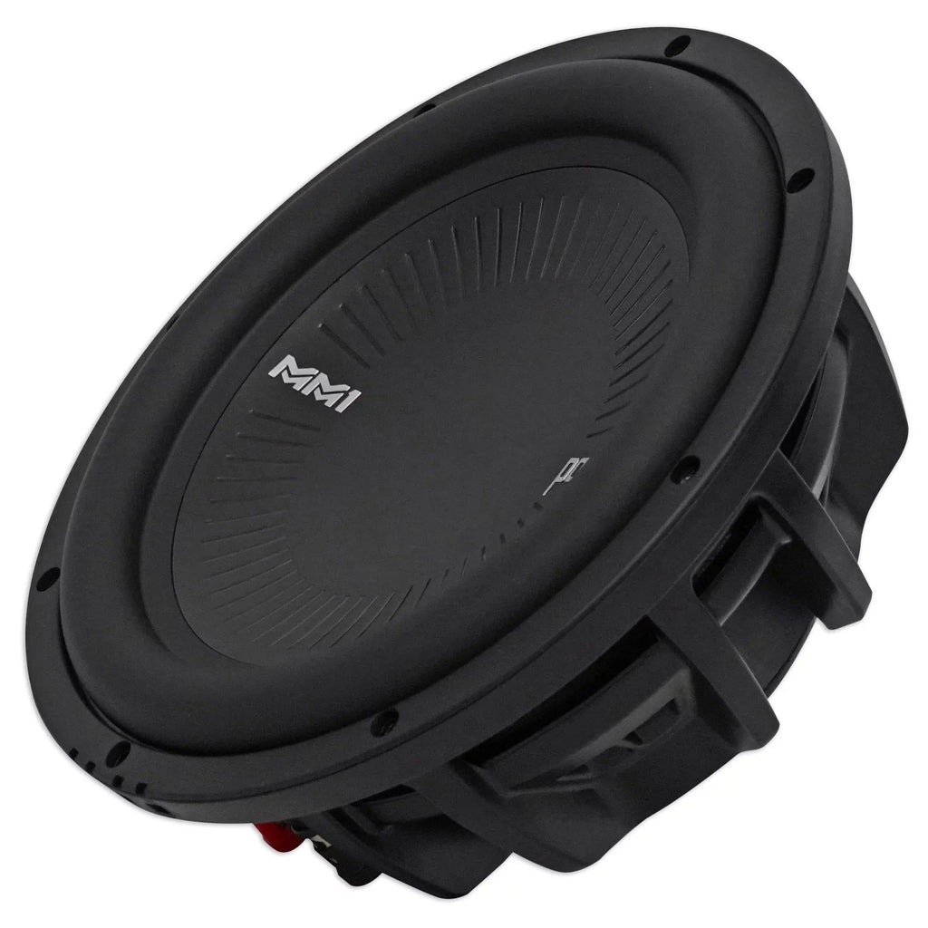 (2) Polk Audio MM1042DVC 10” 1200w Car/Marine Audio Subwoofers Subs+Crossover