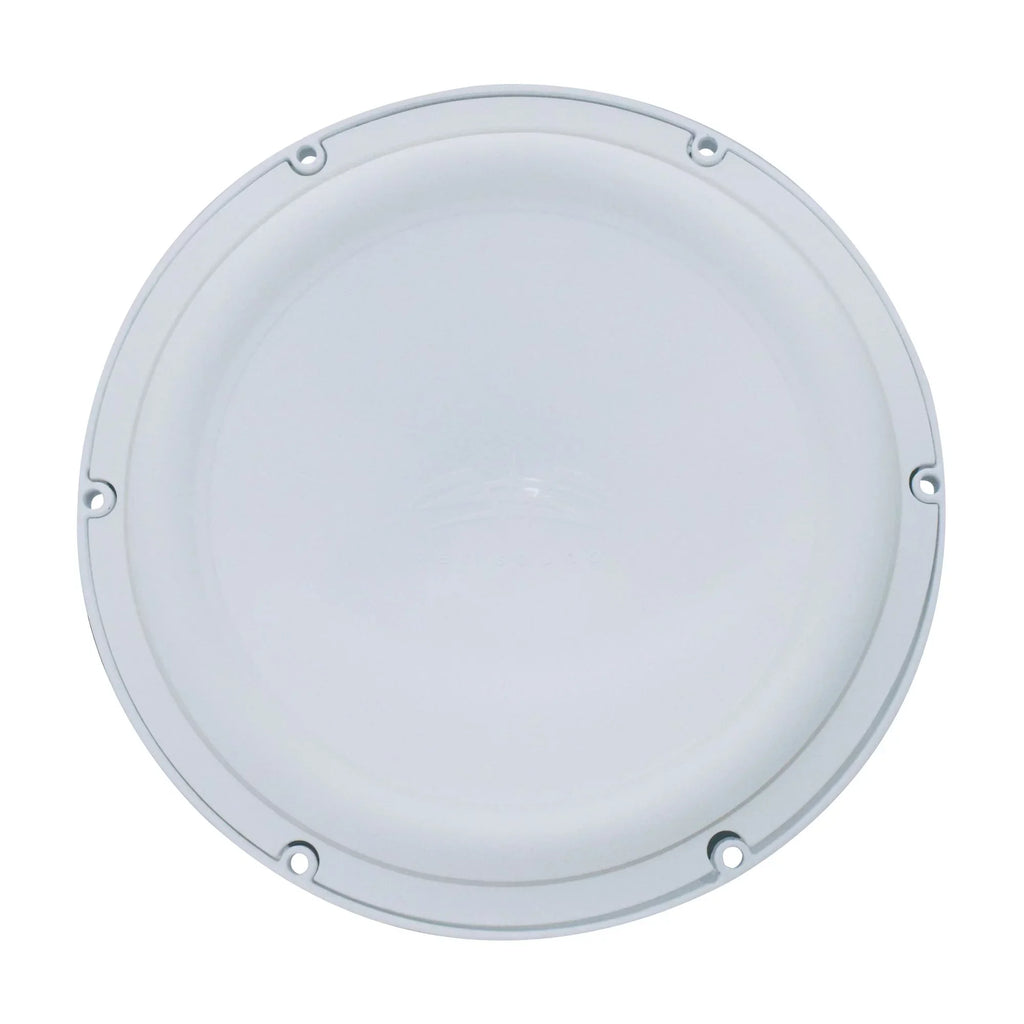 Two Wet Sounds Revo 10" Subwoofers & Grills - White Subwoofers & White Grills With Stainless Steel Inserts - 2 Ohm