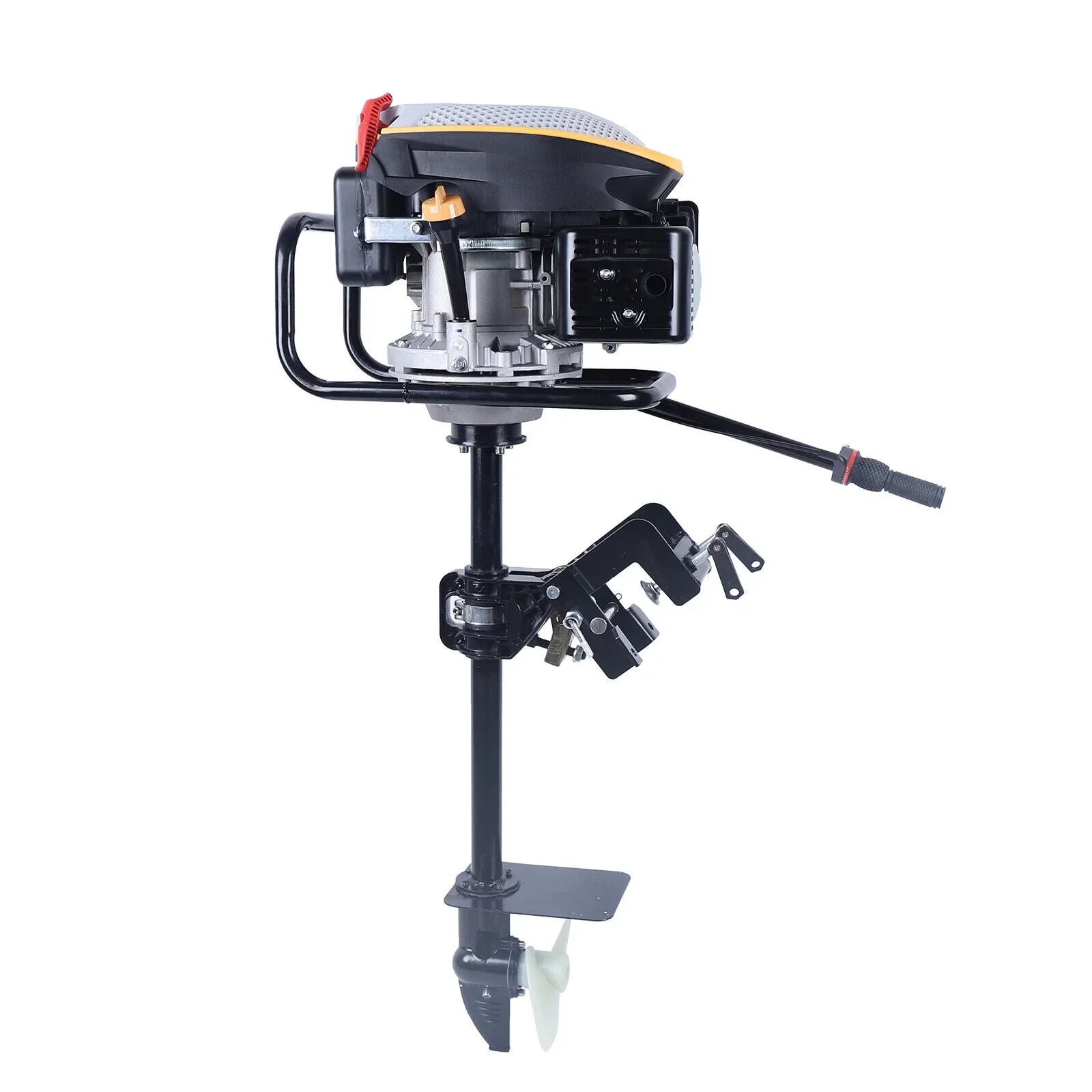 Miumaeov 4 Stroke 9  Outboard Motor 225  Fishing Boat Engine Air Cooling Single Cylinder Heavy Duty Boat Engine Marine Engine with  Ignition System 3600 r/min