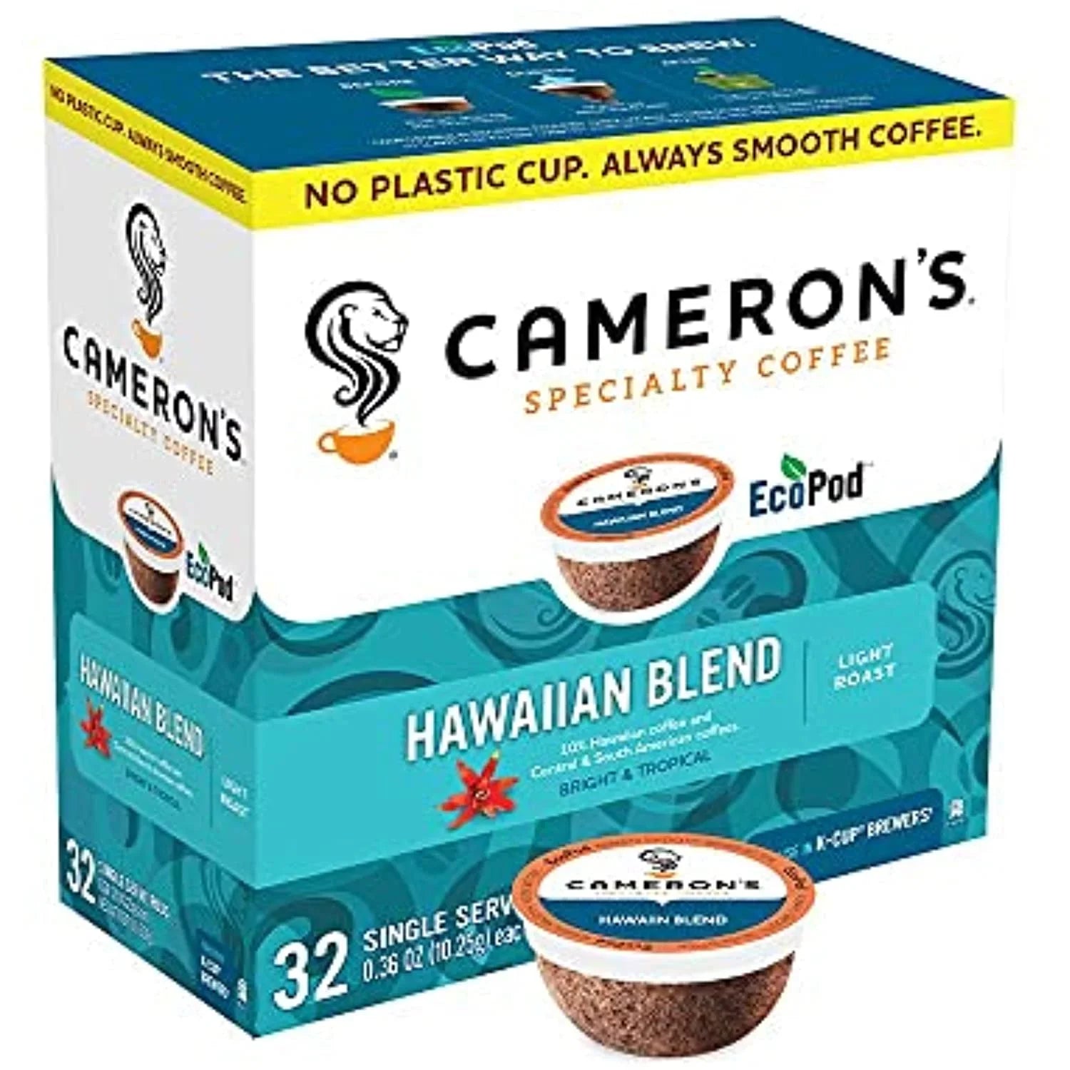 Camerons Coffee Single Serve Pods, Kona Blend, 32 Count (Pack Of 1)
