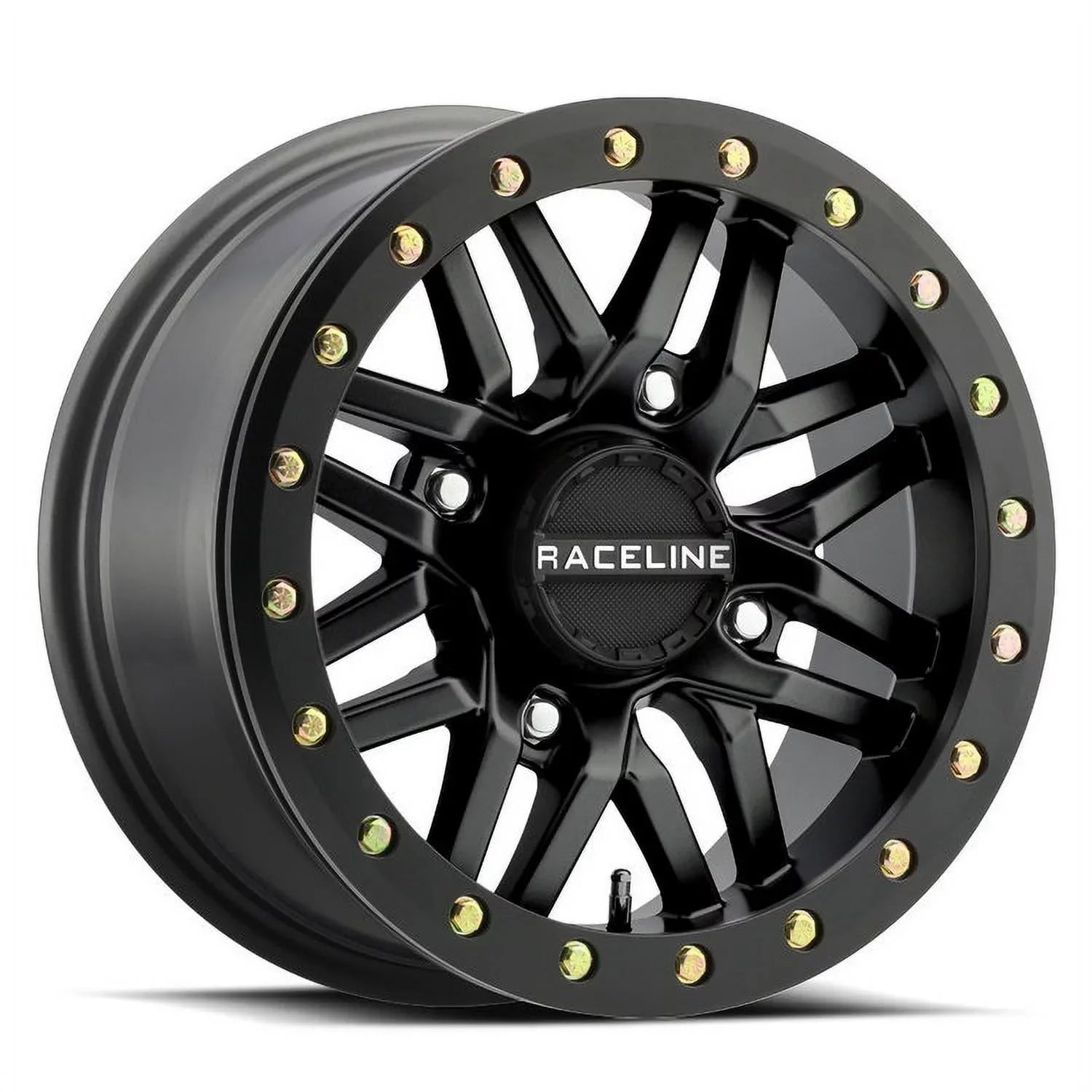 Raceline Ryno Bdlk 14" Bk Wheels 27"  KM3 Tires Can-Am Commander Maverick Renegade Outlander Defender
