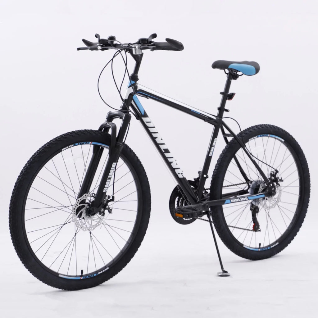 Mens 26 inch Wheels Mountain Bike for Teen, 21 Speed Road Bike, Black&Blue