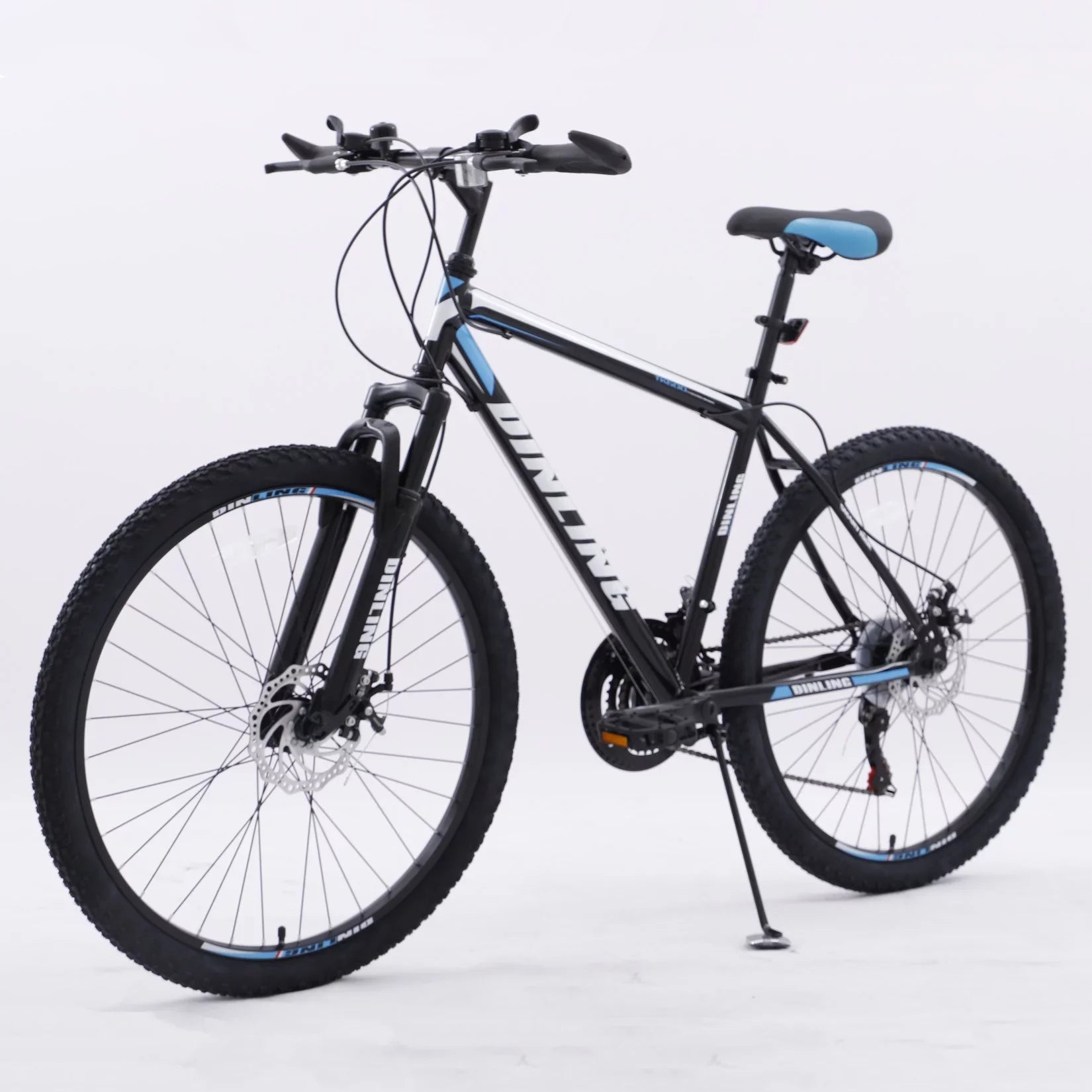 Mens 26 inch Wheels Mountain Bike for Teen, 21 Speed Road Bike, Black&Blue