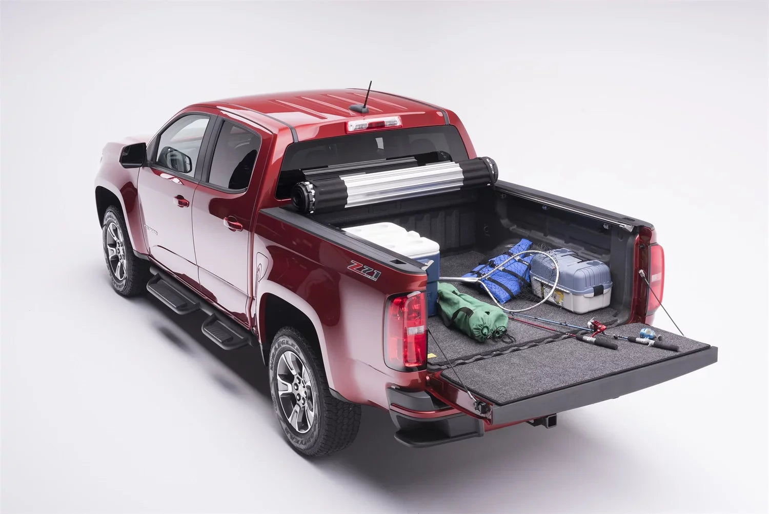 BedRug by RealTruck Classic Bed Mat Compatible with 2015 - 2022 Chevrolet Colorado/ Canyon, 5" Bed w/Drop-In Liner, Charcoal Grey | BMB15CCS