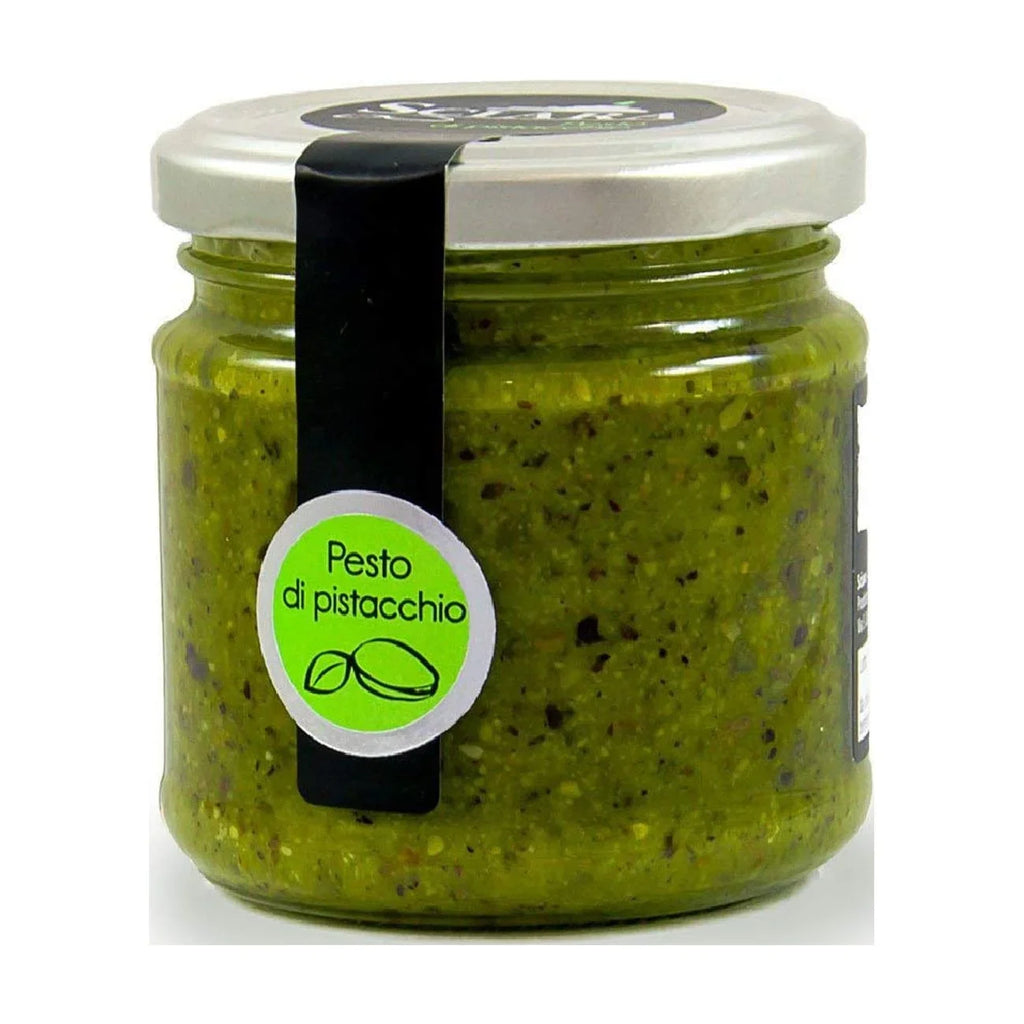 Sicilian Pistachio Pesto  Pistachio From Bronte, Italy  Glass Jar 190G (6.7 Oz) (Pack Of 2)