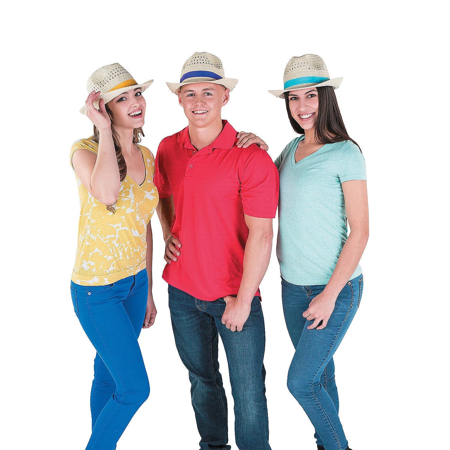 Fedora With Band - Party Wear - 12 Pieces