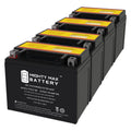 YTX12- 12V 10Ah Replacement Battery compatible with Suzuki -R1000, Z 01-04 - 4 Pack