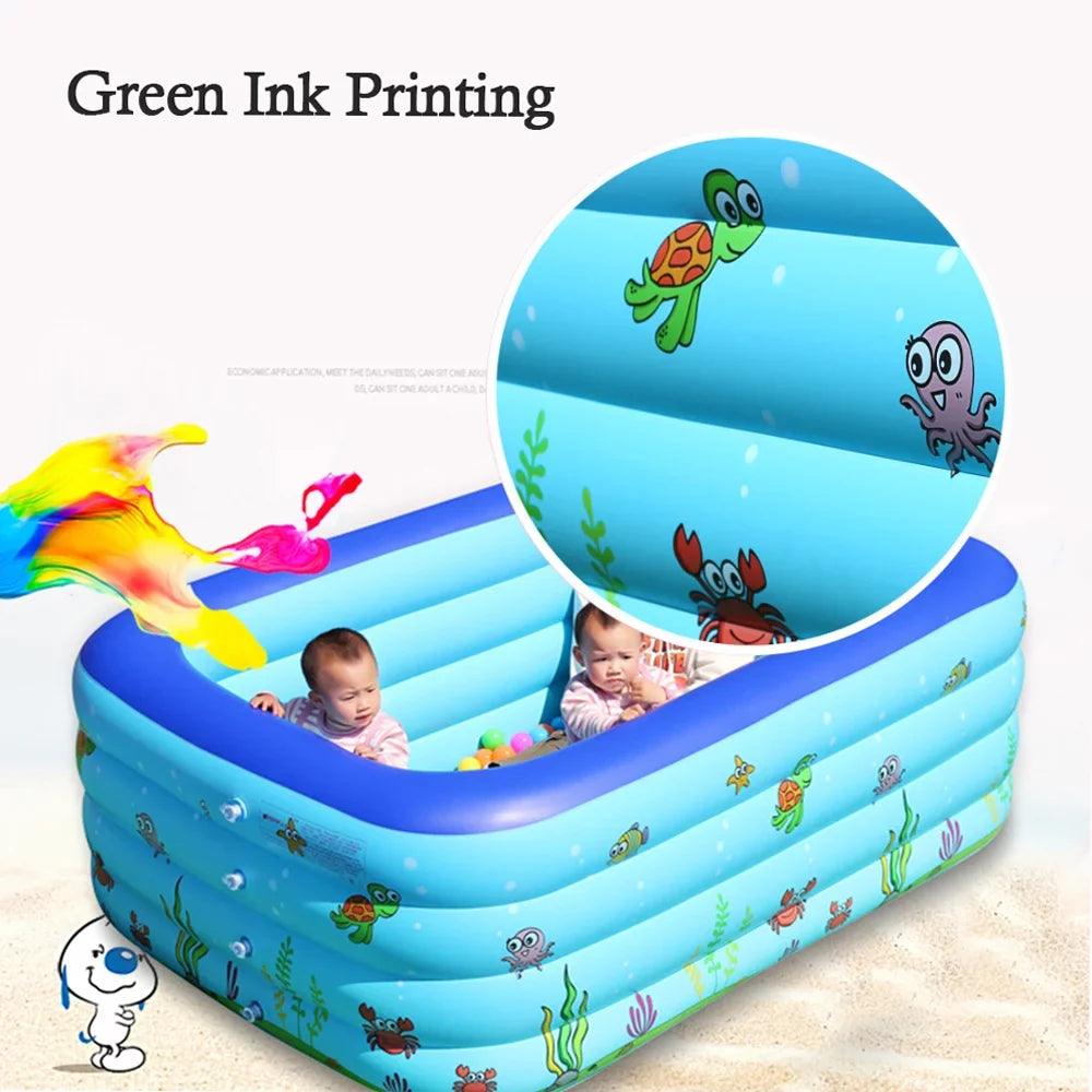 Eccomum Portable Swimming Pool Inflatable Baby Swimming Pool Outdoor Children Basin Kid Bathtub