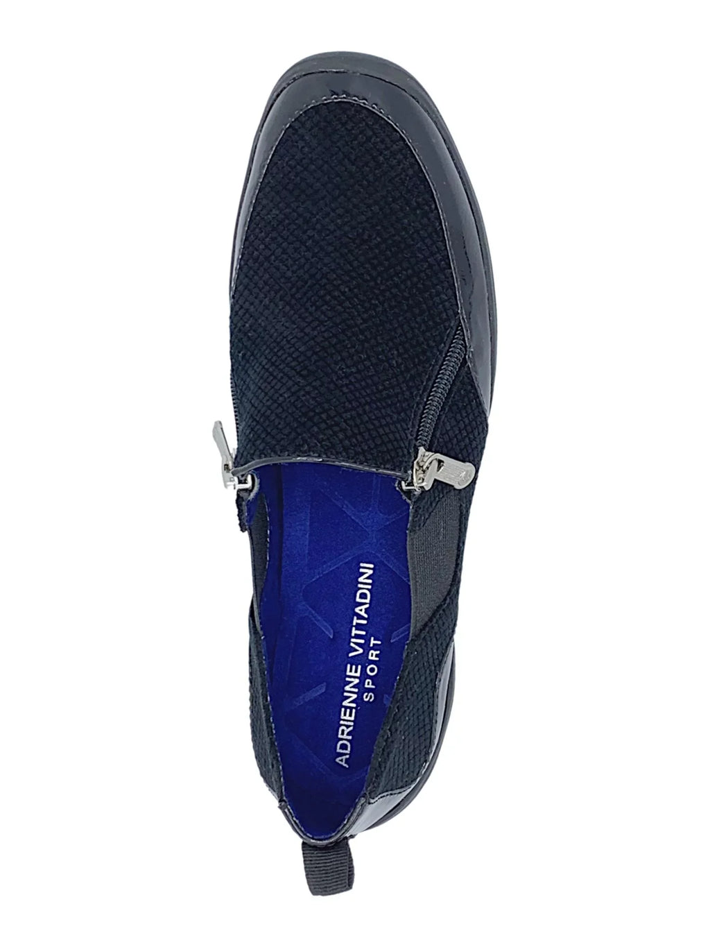 Womens Black Stretch Gore Padded Ganesa Round Toe Flats Shoes 7 M