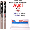2019 Audi Q3 Beam Blade Wipers (Set of 2)