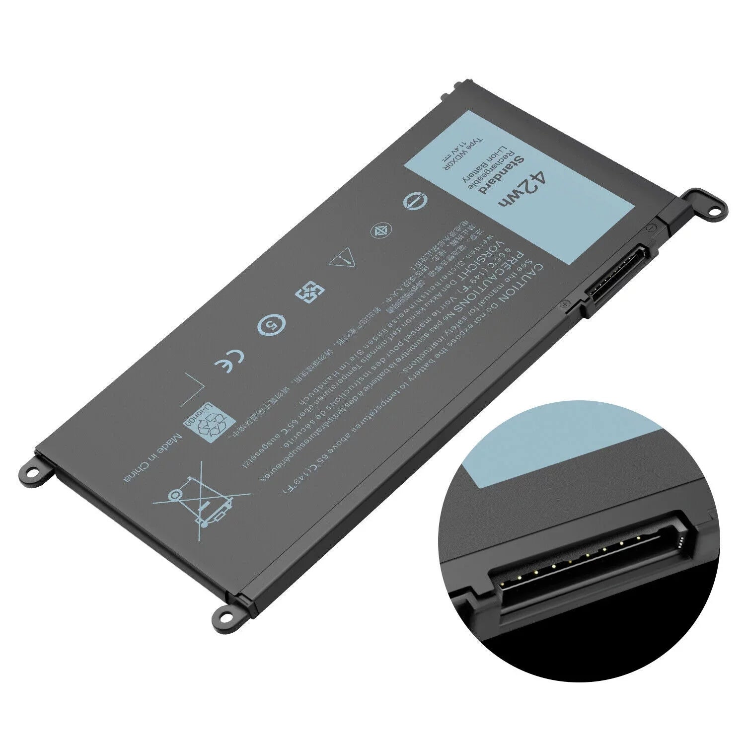 4Cell WDX0R Laptop Battery for Dell Inspiron 13-5000 13-7000 15-5000 15-7000
