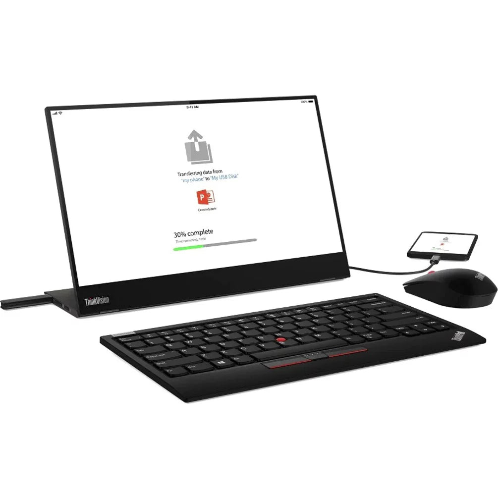 Lenovo ThinkVision M14t 14"  Touchscreen Monitor - 16:9 - 6 ms Extreme Mode