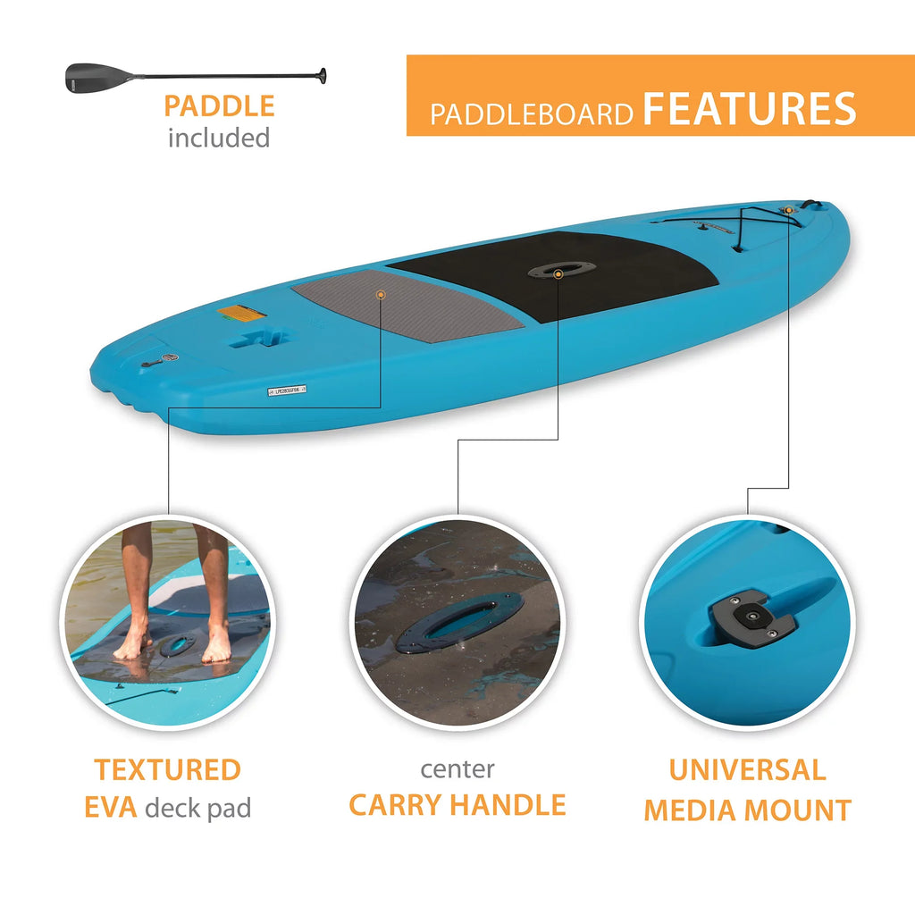 Lifetime Amped 11 ft Stand-up Paddleboard, Glacier Blue (90579)