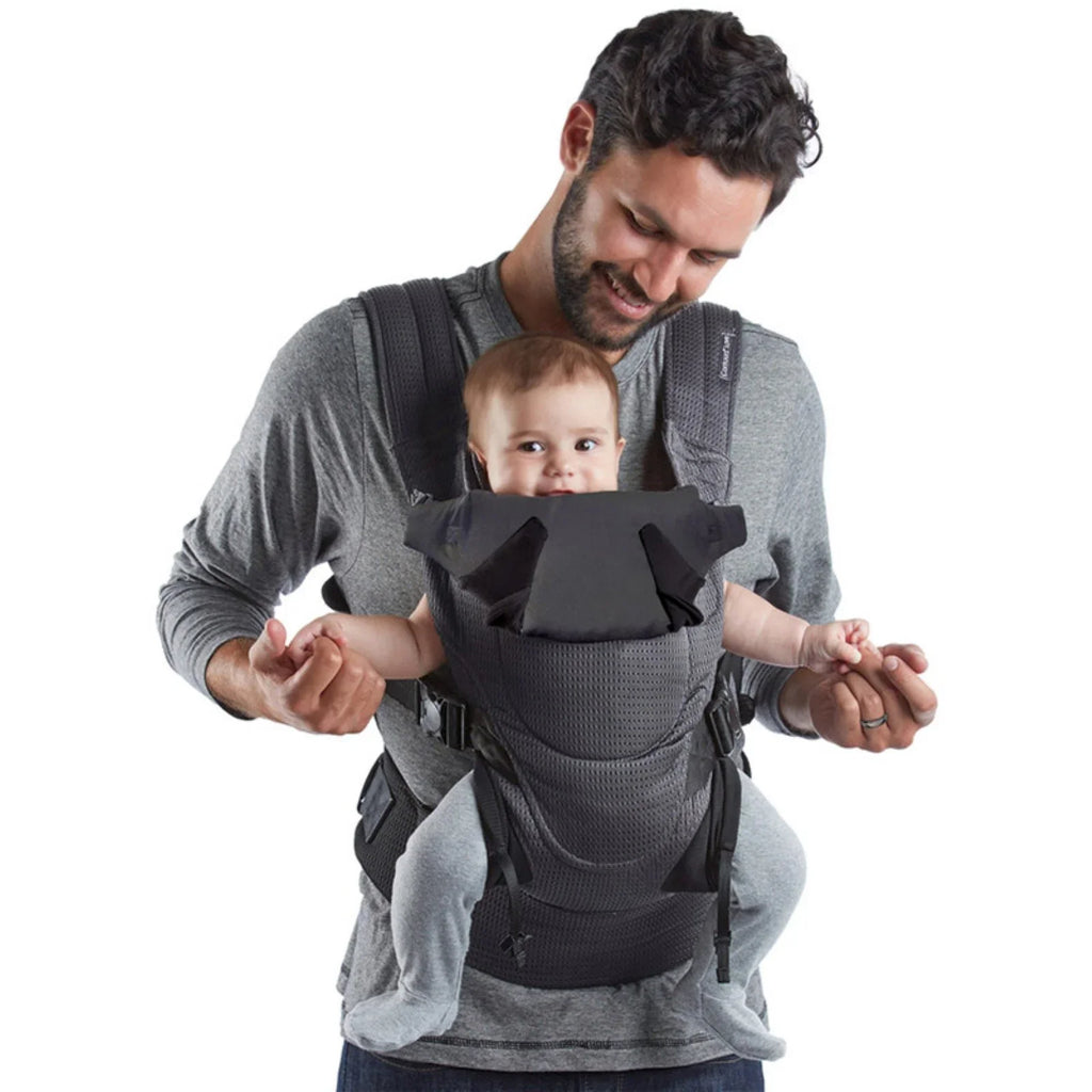 Contours Love 3-Position Baby Carrier, Newborn, Infant, Toddler, Charcoal Gray Mesh, One Size