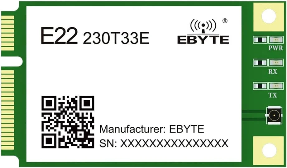 Lora Wireless Module 230MHz E22-230T33E 33dbm 16km Mini Pci-e  RS485 RS232 Serial Port    Relay Networking