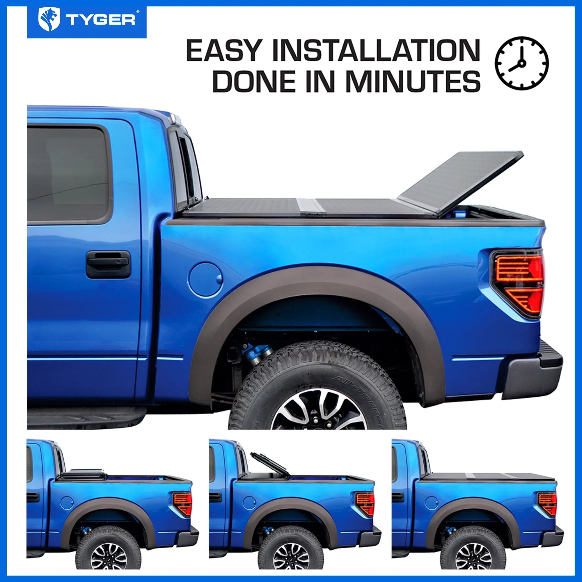 Tyger Auto T5 Alloy Hardtop Truck Bed Tonneau Cover Compatible with 2014-2018 Chevy Silverado /  Sierra 1500; 2015-2019 2500  3500 ; 2019 /Limited | 6'6" Bed | -BC5C3007 | Aluminum