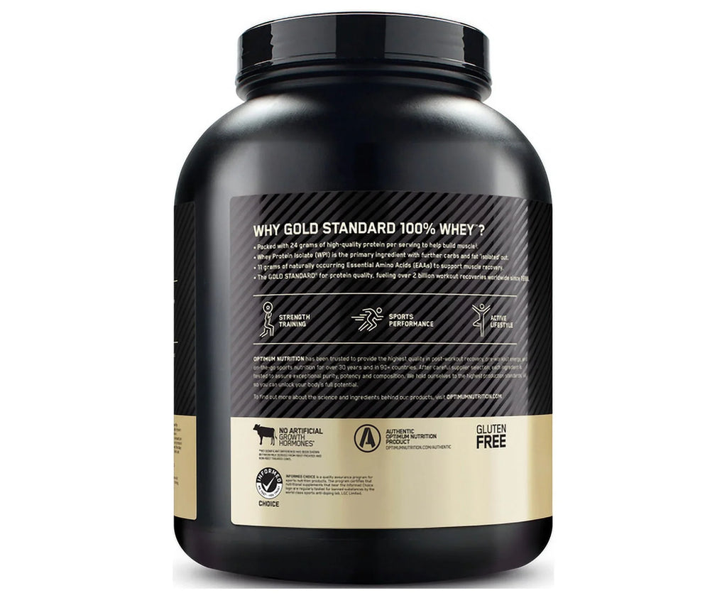 Optimum Nutrition, Gold Standard 100% Whey Protein Powder, Naturally Flavored Vanilla, 4.8 lb, 68 Servings