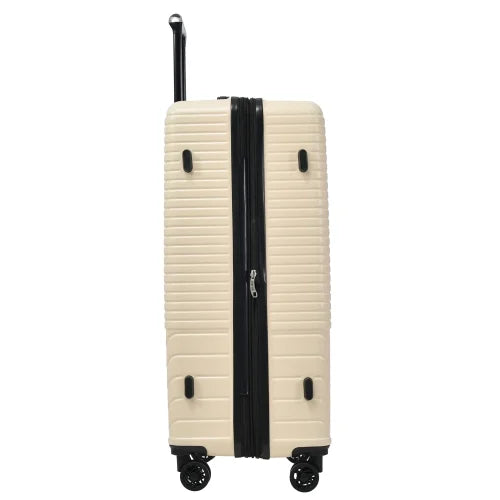 Zateety Hardshell Luggage Sets 3 Piece double spinner 8 wheels Suitcase with  Lock Lightweight 20''24''28''