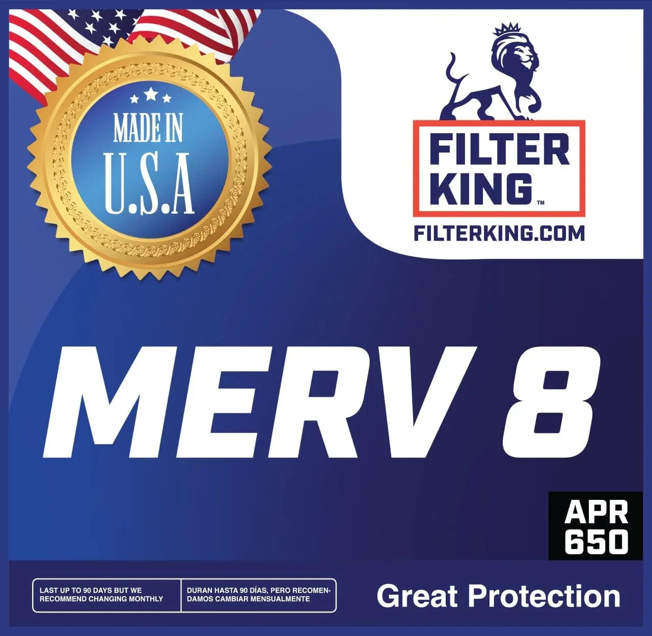 Filter King 12.5x66x1a Air Filter | 4- |  8  Pleated A/C Furnace Filters |    | Actual Size: 12.5 x 66 x .75"