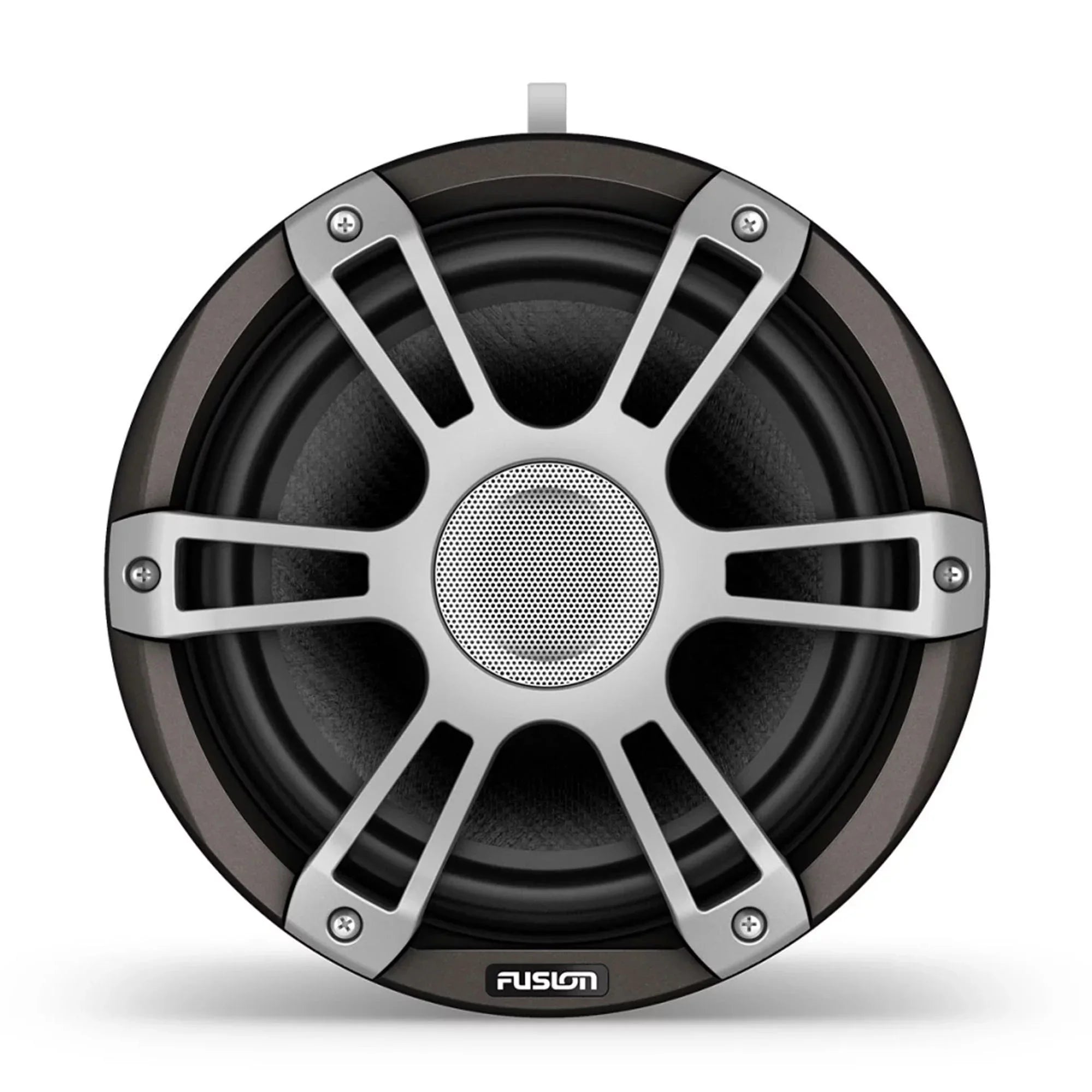 Fusion -FLT883SPG 8.8" Sports Grille Gray  Tower Speakers with - Universal Fixed Mount Brackets, Pair, Fits 1.31"-2.5" Bars