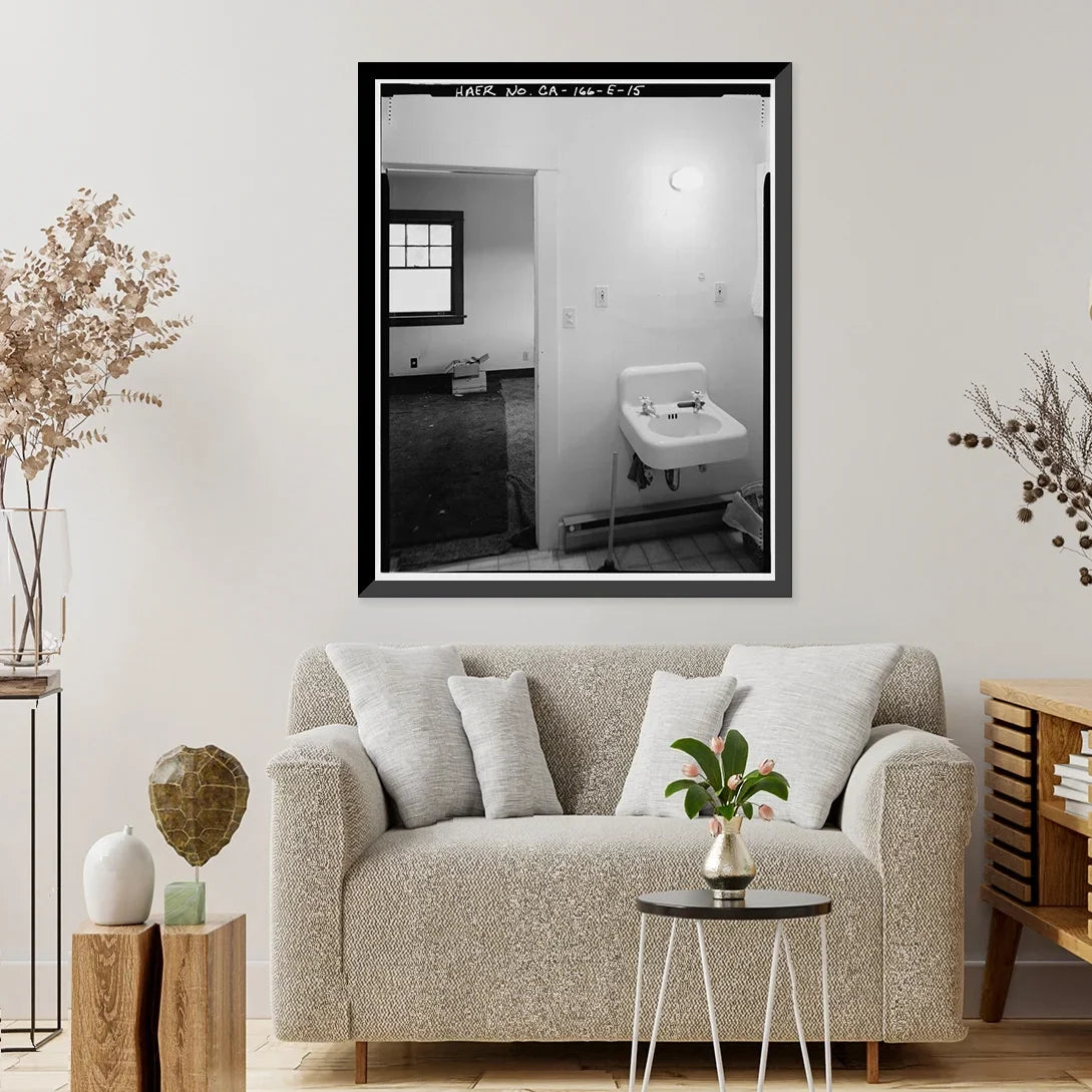 Historic Framed Print, Rush Creek Hydroelectric System, Clubhouse Cottage, Rush Creek, June Lake vicinity, Mono County,  - 15, 17-7/8" x 21-7/8"