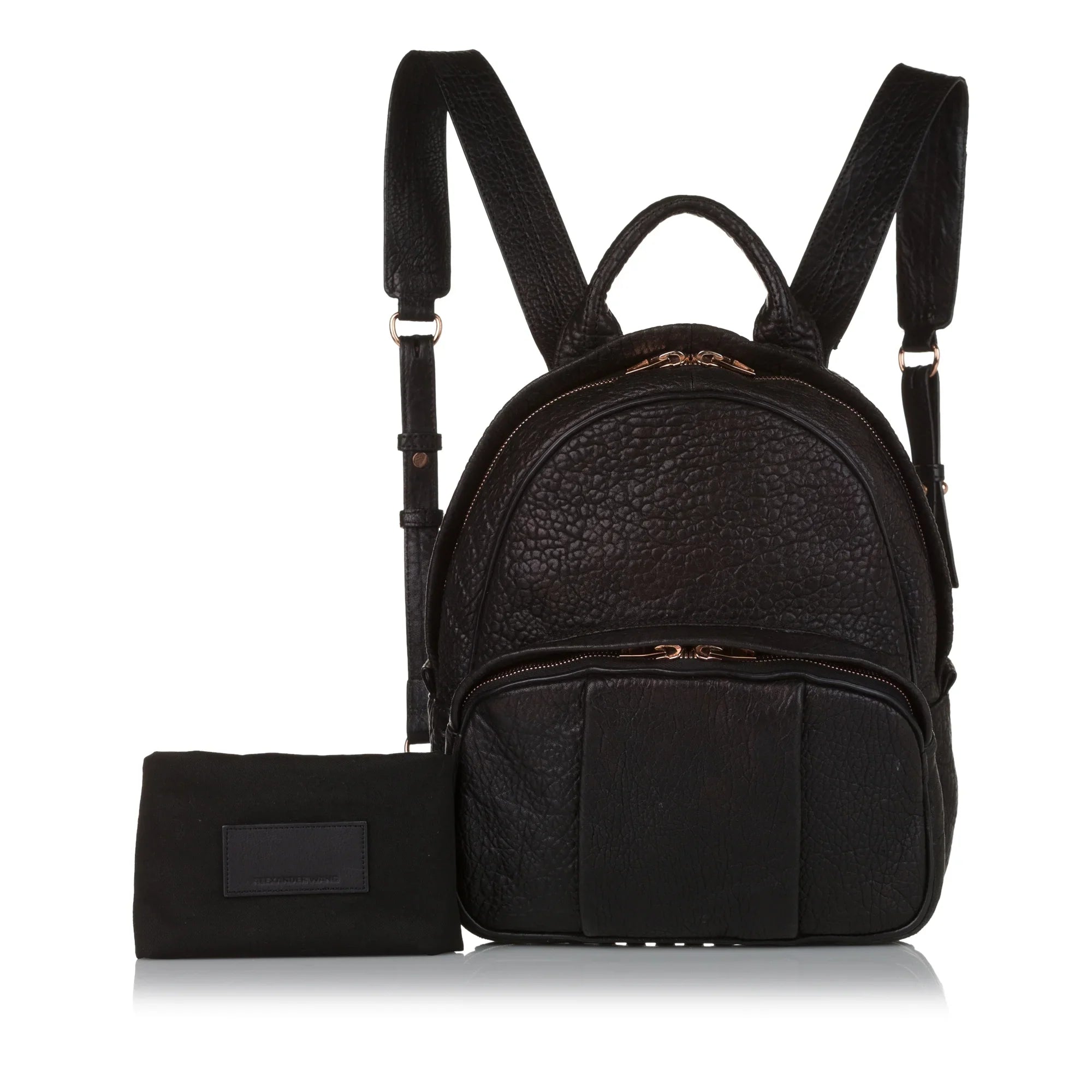 Pre-Owned Authenticated Alexander Wang Dumbo Backpack Calf Leather Black Unisex (Good)