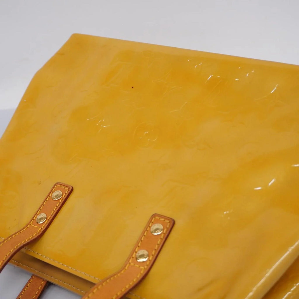 Pre-Owned Louis Vuitton Handbag Vernis Reed  M91144 Beige Women's (Good)