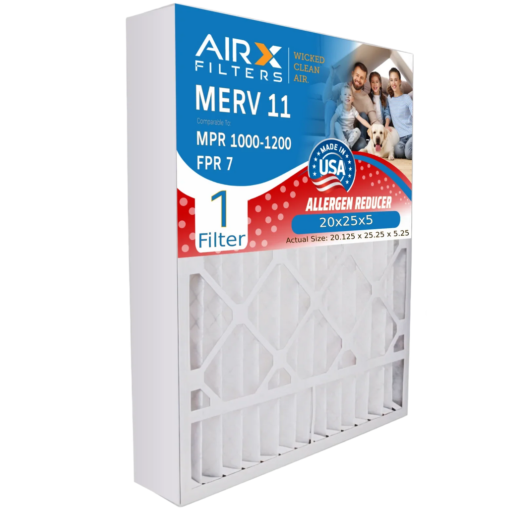 20x25x5 Air Filter  11 Comparable to  1000,  1200 &  7 Compatible with Goodman / Amana M8-1056 Premium  Made 20x25x5 Furnace Filter 1 Single Filter by     .