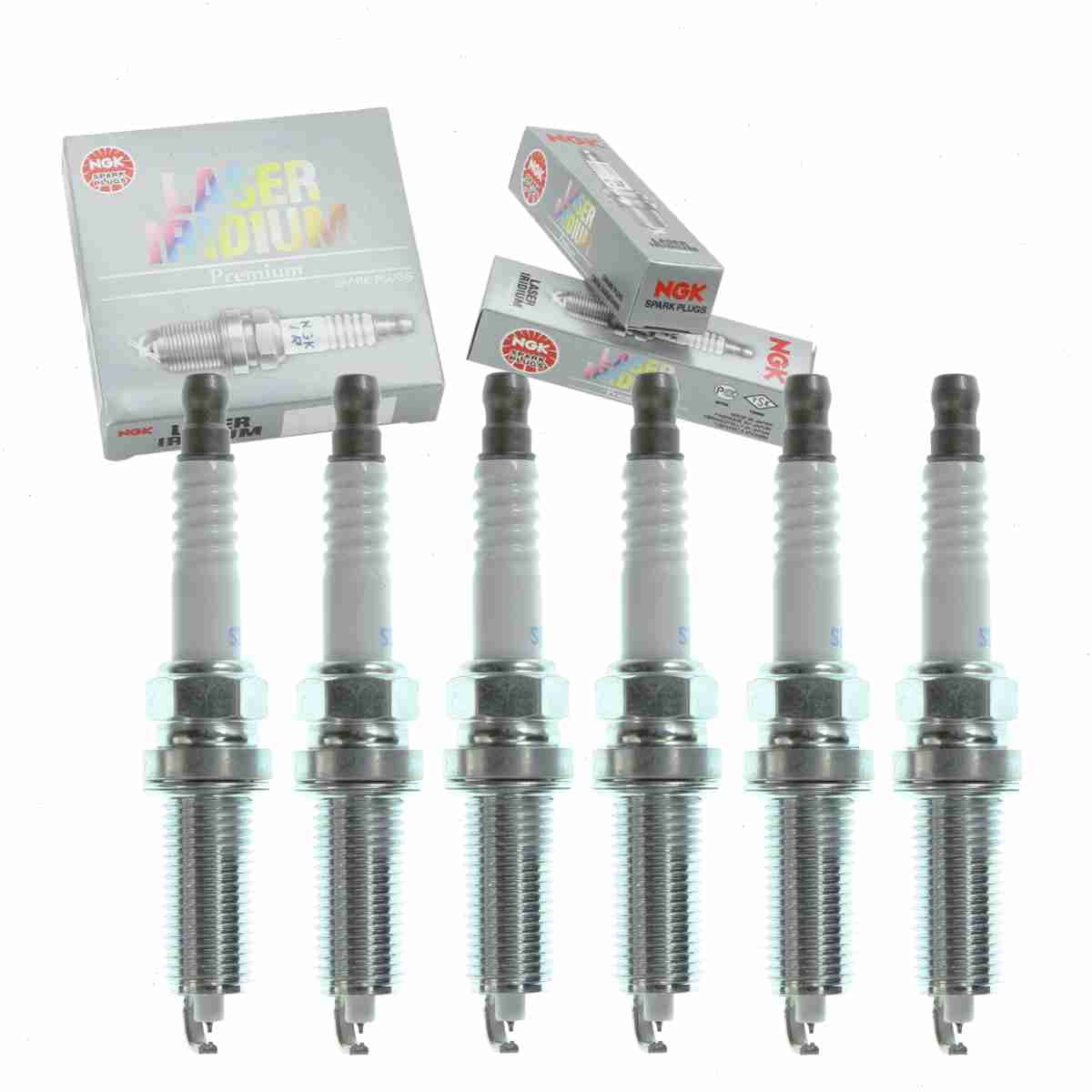 6 pc  93482 Laser Iridium Spark Plugs for 22401AA780 22401AA781 4712 9694 IXEH22TT Ignition Wire Secondary Fits select: 2011-2018  , 2013-2019