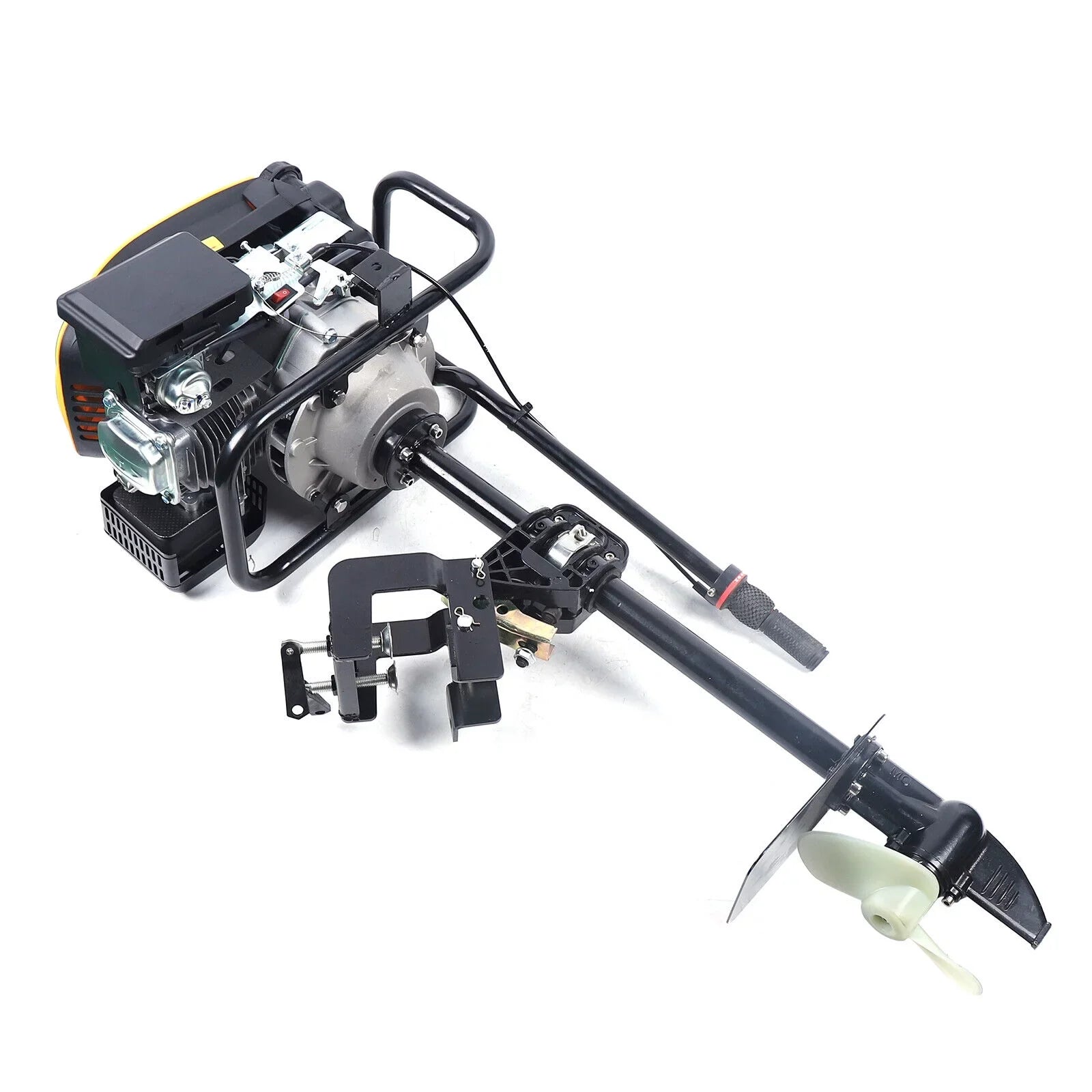 Miumaeov 4 Stroke 9  Outboard Motor 225  Fishing Boat Engine Air Cooling Single Cylinder Heavy Duty Boat Engine Marine Engine with  Ignition System 3600 r/min