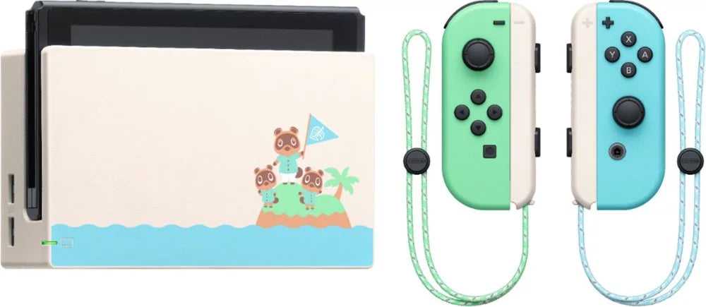 2020 New Nintendo Switch Animal Crossing: New Horizons Edition Bundle with Luigi's Mansion 3  Game Disc and Mytrix  Tempered Glass Screen Protector - 2020 New Limited Console!