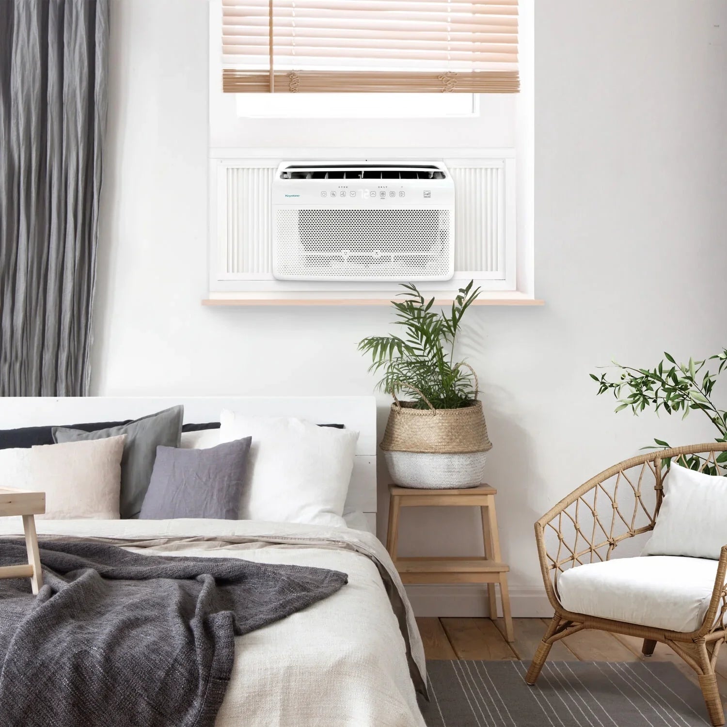 Keystone 8,000  Window Mounted Inverter Air Conditioner with Remote Control