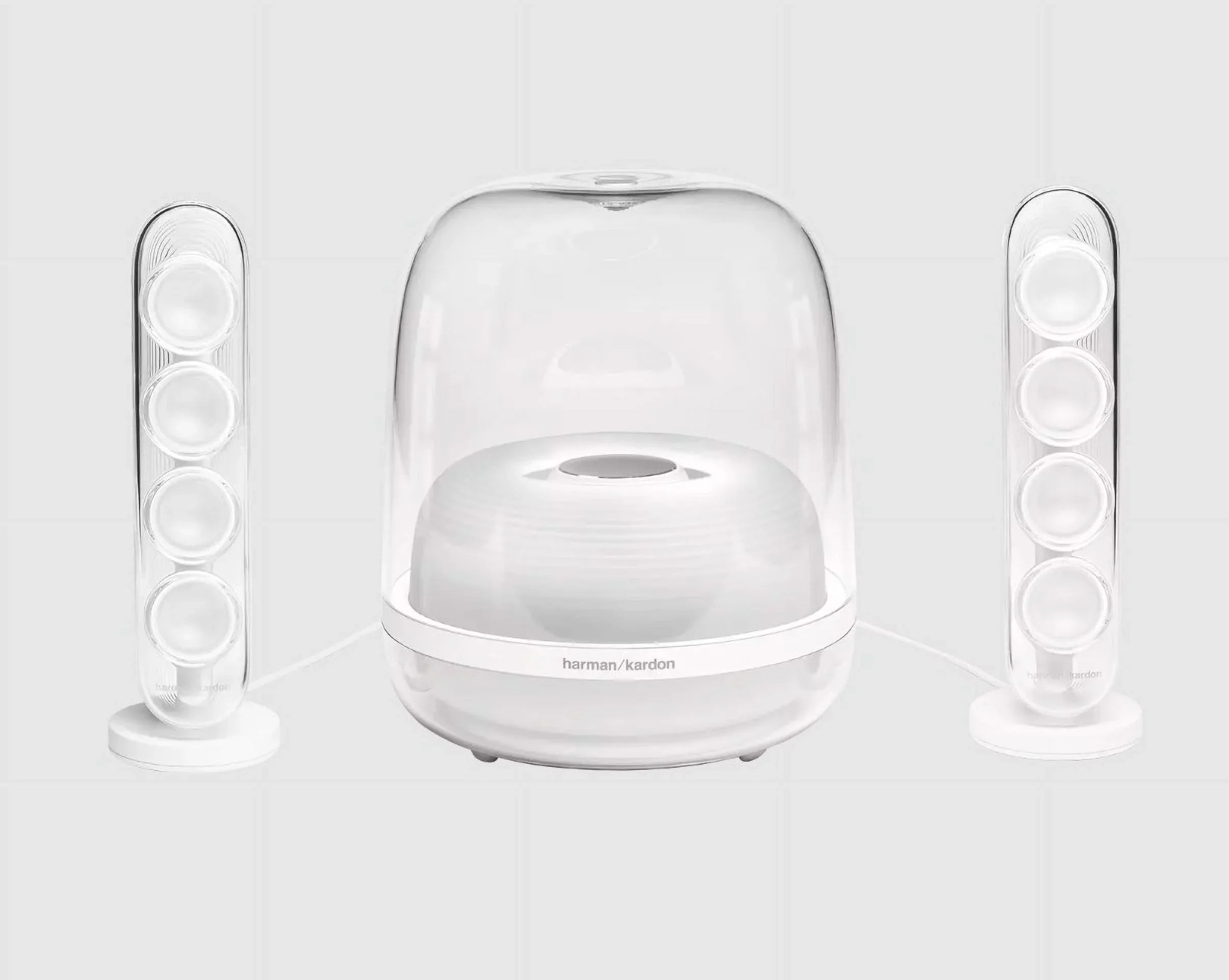 Restored Harman Kardon HKSOUNDSTICK4WAM-Z SoundSticks 4 Bluetooth Wireless 2.1 Speaker System, White - Certified Refurbished