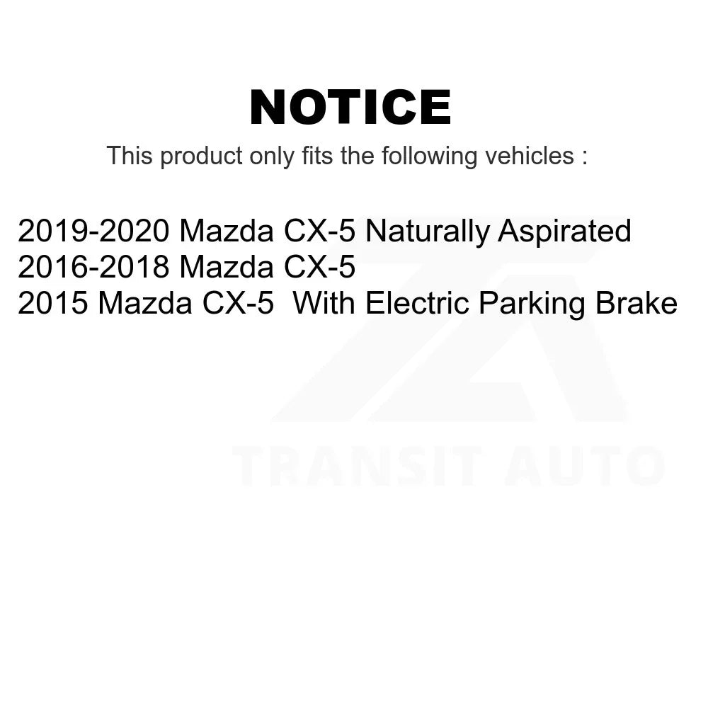 Front Rear Semi-Metallic Brake Pads Kit For Mazda -5 -100243