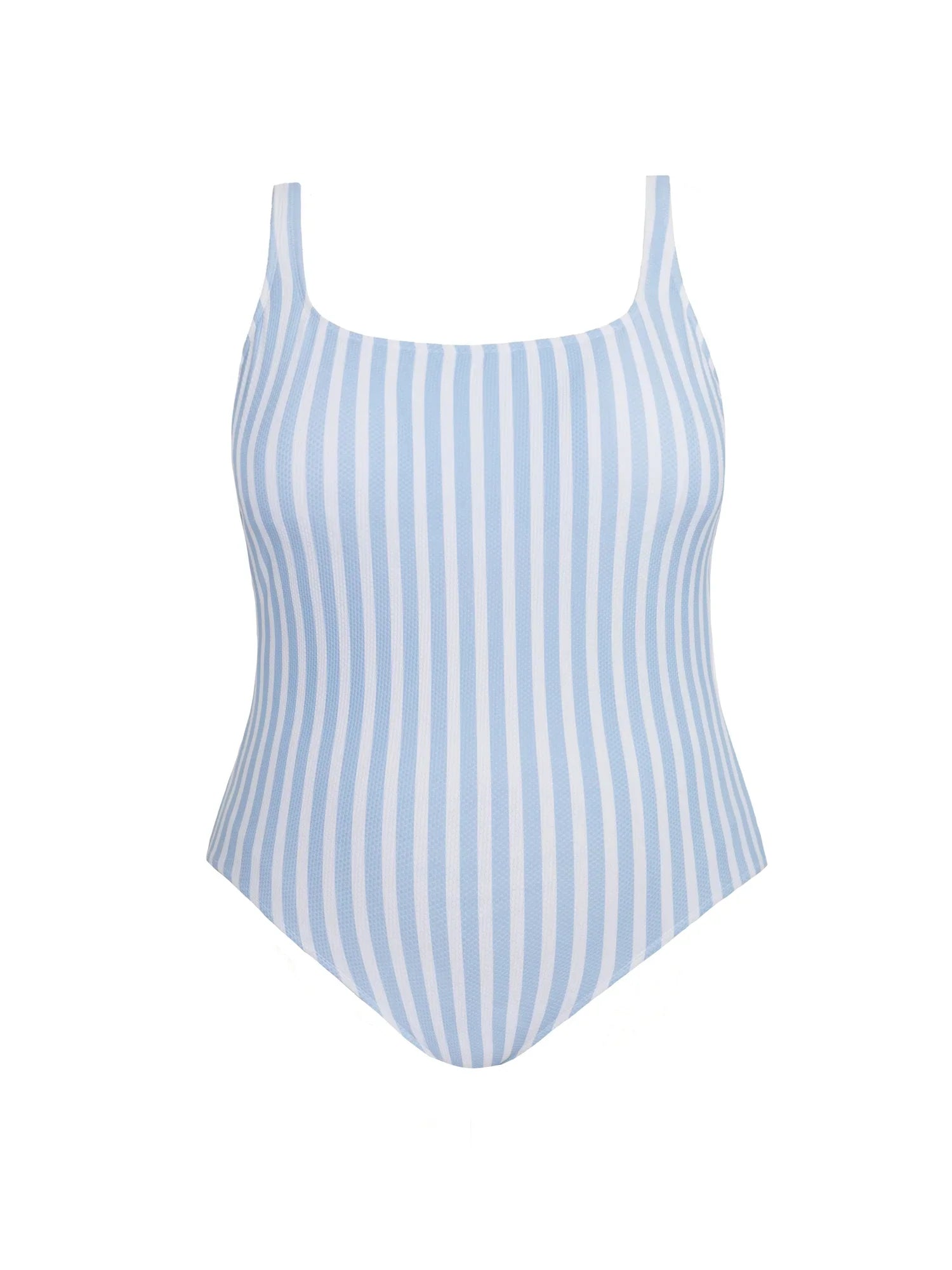Time and Tru Women's Pique Square Neck One Piece Swimsuit, Sizes -3X