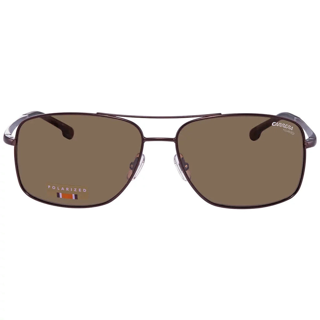 Carrera Polarized Bronze Rectangular Men's Sunglasses  8040/S 009Q/ 60