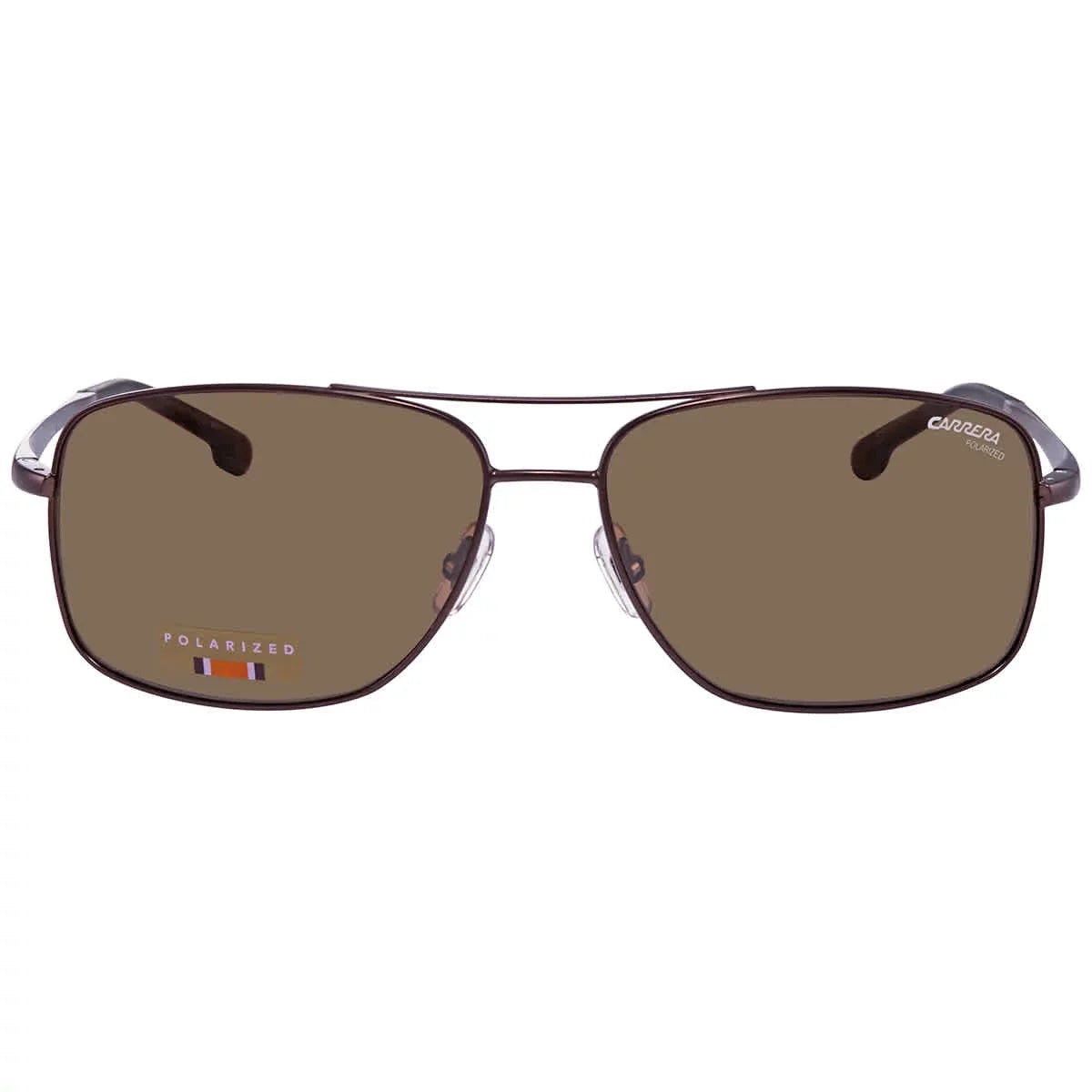Carrera Polarized Bronze Rectangular Men's Sunglasses  8040/S 009Q/ 60