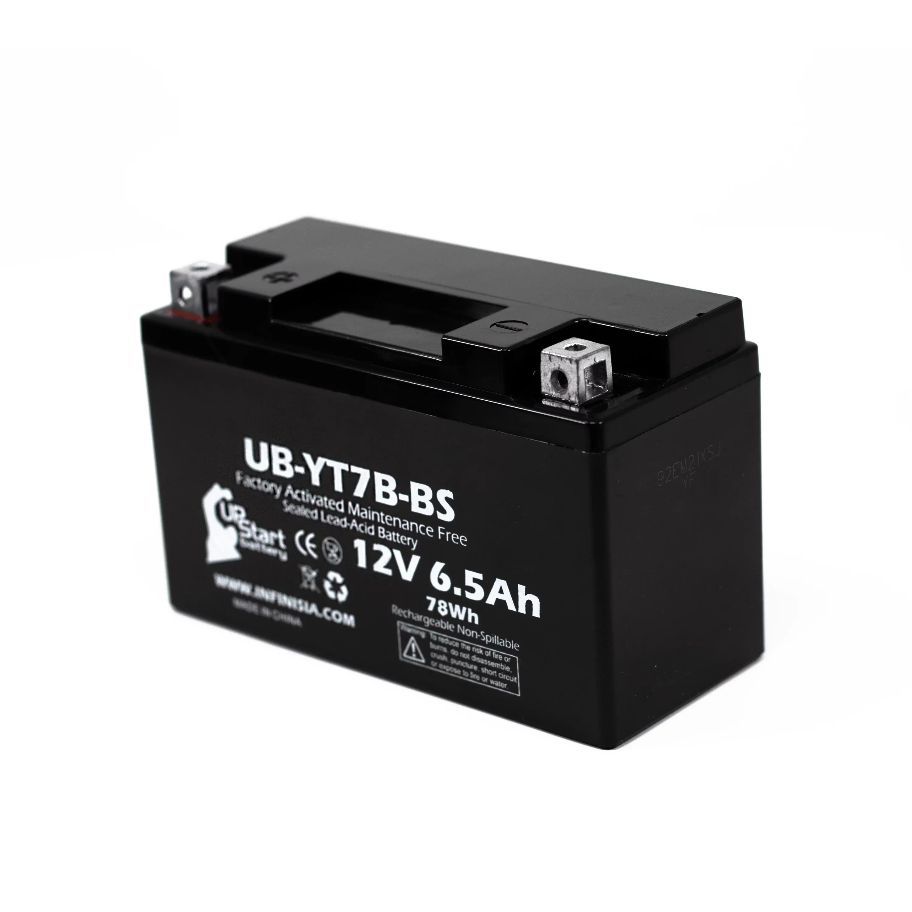 2-Pack Replacement 2012 Bombardier (Can-Am) DS450 450CC Factory Activated, Maintenance Free,  Battery - 12V, 6Ah, -YT7B-