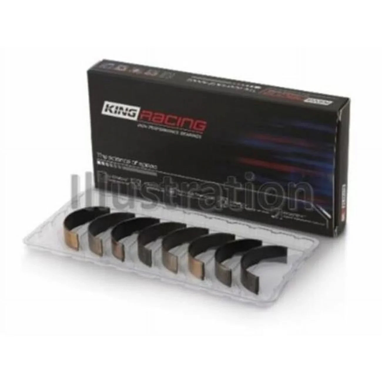 King Mitsubishi 4B11T  X 2007 Performance Rod Bearing Set for 2017 Mitsubishi Lancer - 0.25 in. Size
