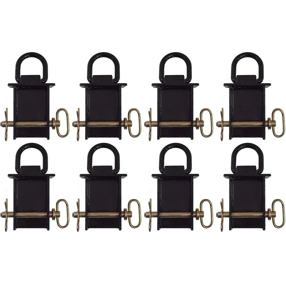 RAParts 8 Removable D-Ring Stake Pockets for Flat Beds and Utility Trailers with Pockets B38SP