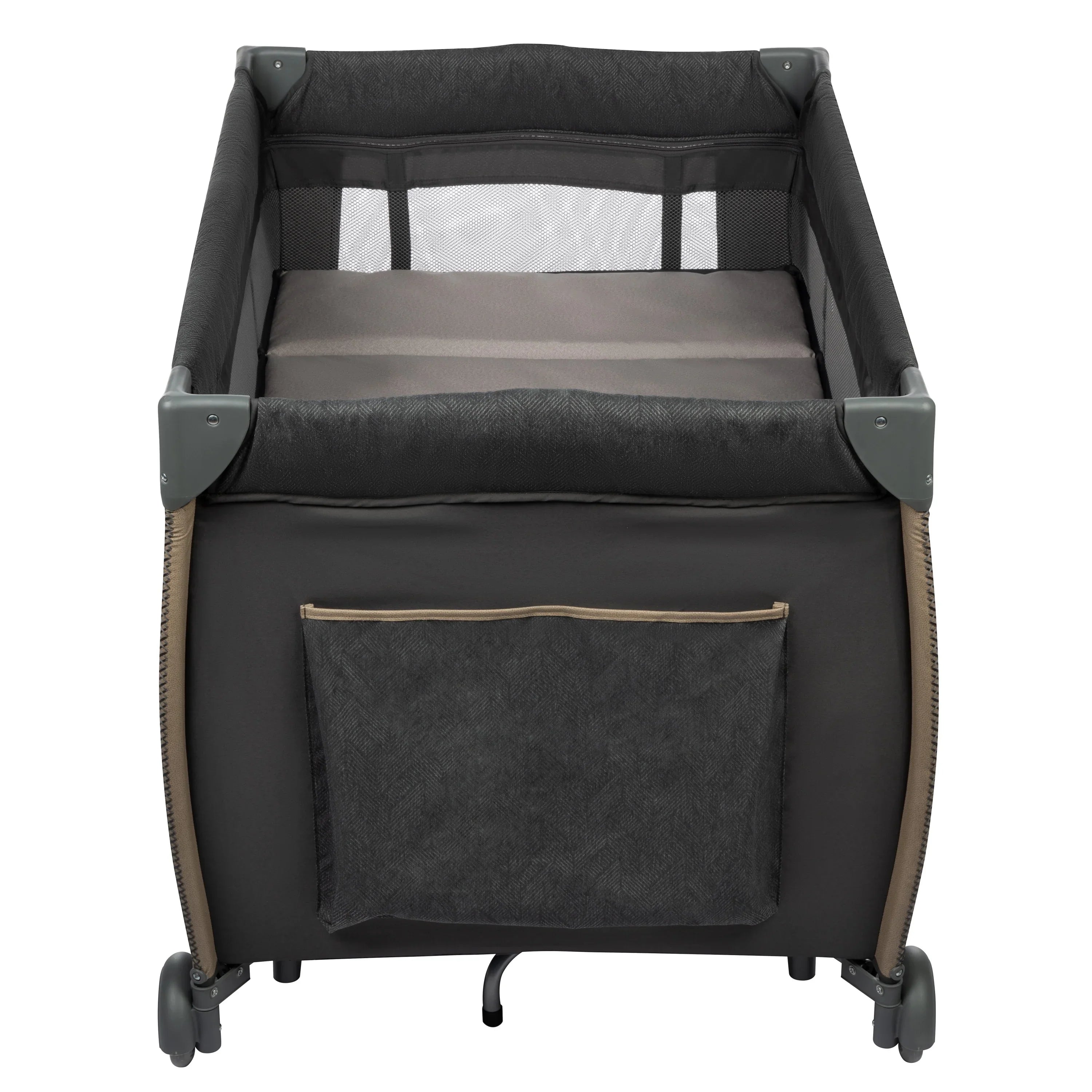 Monbebe Play Yard with Full Size Rocking Bassinet, Castle Point