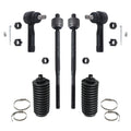 Detroit Axle - Front 6pc Suspension Kit for 95-06 Nissan Sentra, 95-98 200SX, 4 Tie Rod Ends 2 Boots 1995 1996 1997 1998 1999 2000 2001 2002 2003 2004 2005 2006 Replacement
