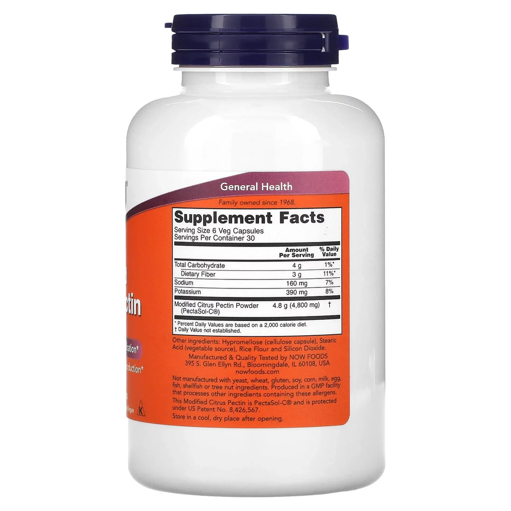 Foods Modified Citrus Pectin, 800 mg, 180 Veg Capsules