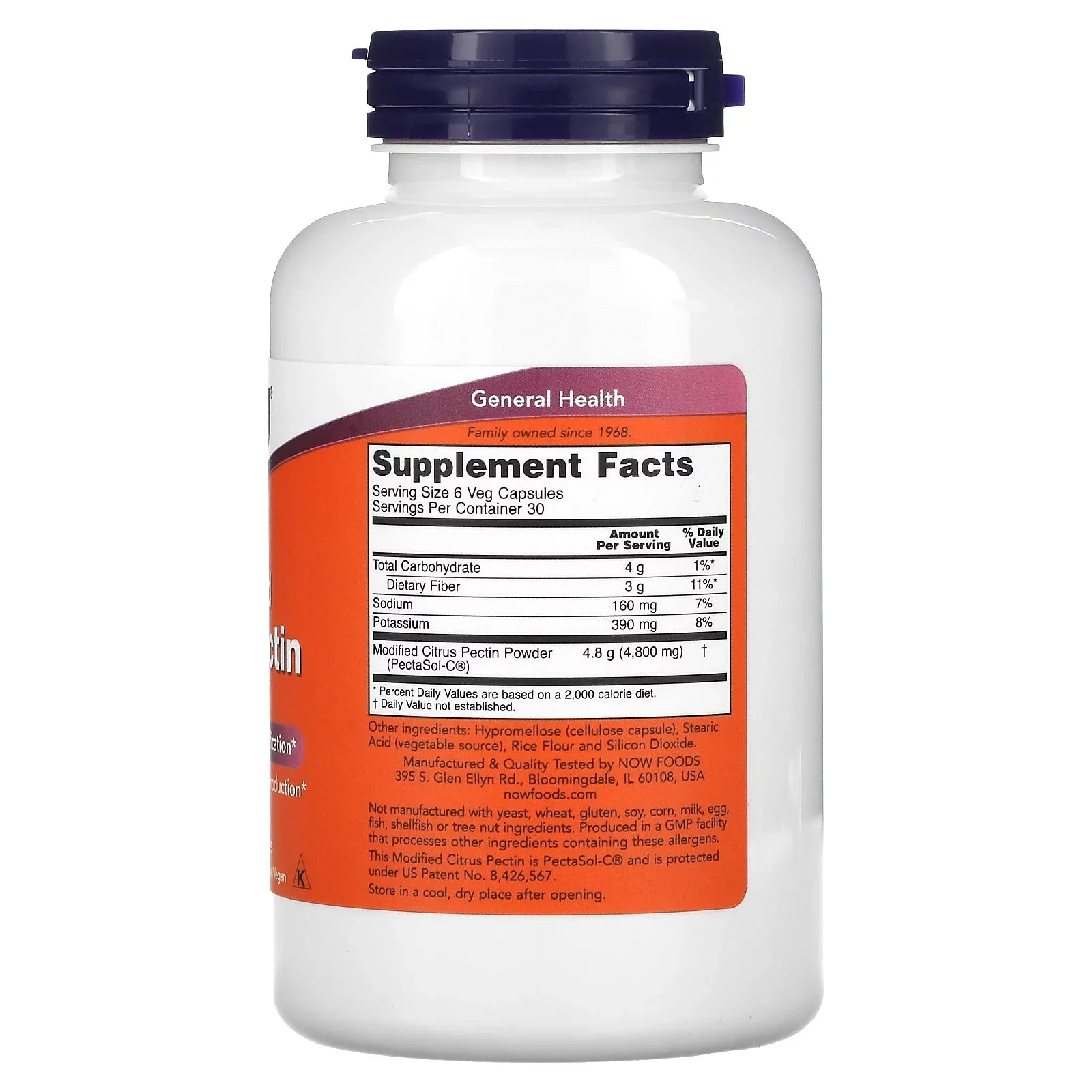 Foods Modified Citrus Pectin, 800 mg, 180 Veg Capsules