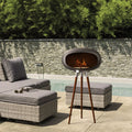 Light Indoor/Outdoor Bio Ethanol Tripod Fireplace
