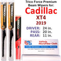 2019 Cadillac XT4 Performance Beam Wipers (Set of 3) w/Rear Wiper