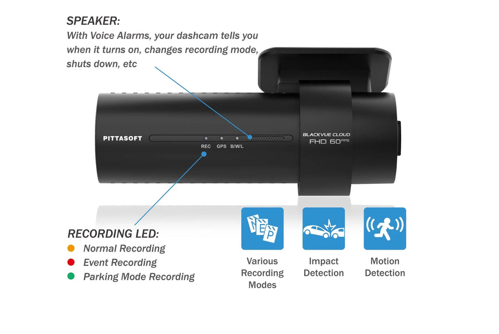 BlackVue DR770X-2CH- Front + Waterproof Exterior Dash Cam With 128GB Card | Cloud-Ready 1080p 60FPS  & WiFi