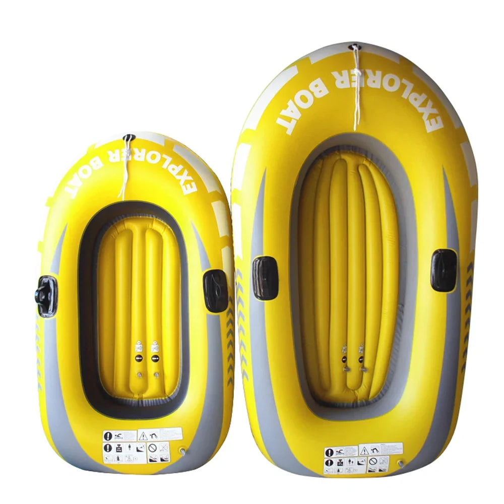 Inflatable Boat Fishing Boat for 1 Adult & 1 Child Summer Fun Boat Canoe Kayak